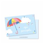 Studio Schatkist, Kadolabel / minikaart, Aju Paraplu