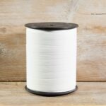 Krullint 10mm, Paperlook, Wit ( 5 meter )