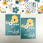 ViaSuuS print, minikaartje Liefs petrol