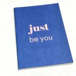 Schriftje A5 `Happy` just be you