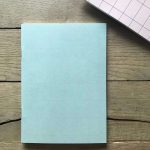 Schriftje A5 `grid` mint met nude streepje