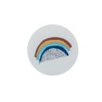 Studio Steef, sticker rond 50mm, Regenboog ( per 10 stuks )