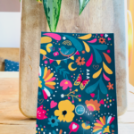 ViaSuuS Floral Suzie, A6 kaart petrol