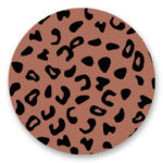 Studio Jans , stickers rond 45mm , Leopard terra , per 10 stuks