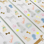 Meri Meri, Mini stickertjes Dogs / hondjes , +/_ 60 stickertjes