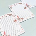 ViaSuuS Floral Suzie , Notitieblokje A5 in zachte kleuren ( per stuk )