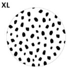 Stickers `101 dots zwart op wit ,  65mm ( per 5 stuks )