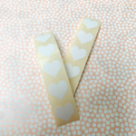 Stickers, mini hartje wit 15mm ( per 10 stuks )