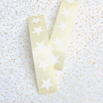 Stickertjes , ster 15mm , wit ( per 10 stuks )