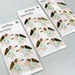 Paper Poetry `Angel` , 3d stickers, Engeltjes mint/goud