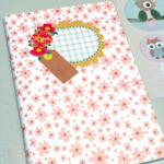 Schriftje A5 ( gelinieerd )  Jojojanneke bloemetjes