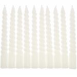 Let`s party! Spiraalkaarsjes 10cm , Off white , 10 stuks in een doosje