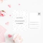 Liefs van Cindy , A6 kaart `Hoera zwanger! `