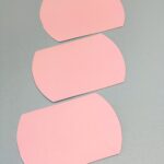 Paper poetry,  kadodoosje / gondeldoosje Small , Licht poeder roze effen ( per stuk )