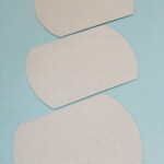 Paper poetry,  kadodoosje / gondeldoosje Medium , Grijs gerecycled karton  ( per stuk )