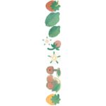 *Paper poetry `YaY`  Sticker Aardbeien / kersjes`  ( stickermix van 10 stuks )