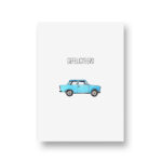 Lots of Lo, A6 ansichtkaart, serie Opa Muis `Gefeliciteerd` trabant auto