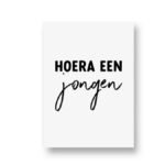 Lots of Lo, A6 ansichtkaart, serie Zwartwitjes ` Hoera een jongen`