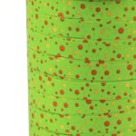 Krullint 10mm glans `Fantasie Dots` groen  ( 5 meter )
