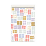 Kadozakje, Large 17cmx25cm `For you` pastel kadootjes print met goud( per stuk )