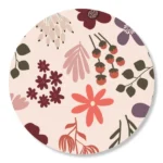 Studio Jans, sticker 45mm ` Bloemenprint licht `  ( per 10 stuks )