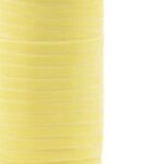 Velvet / fluweel band lint ,  9 mm dik `Zacht geel `   ( 2 meter )