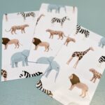 Kadozakje, Medium 12cmx19cm `Safari` dieren ( per stuk )