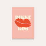 HeyDay ( voorheen DeQu ) Studio, kaart A6 `Dikke kus`