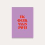 HeyDay ( voorheen DeQu ) Studio, kaart A6 `Ik ook van jou`