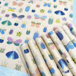 Kadopapier / inpakpapier `Beetle` grasspaper ( 30cmx1meter)