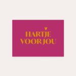 HeyDay ( voorheen DeQu ) Studio, kaart A6 `Hartje voor jou`