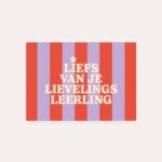 HeyDay ( voorheen DeQu )  Studio, kaart A6 `Lievelings leerling`