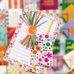 ViaSuuSlijn `Summer Festival`kadosetje notitieblokje A5, potlood en A7 kaartje ( per set )