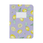 Krima & Isa , schrift A5 `Citroen` citroentjes op lila