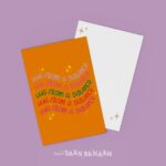 Studio Daan Banaan , kaart A6 `Hug from a distance`