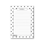 Winkeltje van Anne, notitieblokje A6 `Notities` met stippen rand