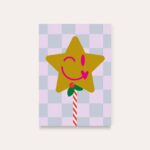 HeyDay ( voorheen DeQu ) Studio, kaart A6 `Ster smiley `