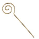 Sint decoratie , Sinterklaas stafje goud , per 4 stuks