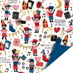 Kadopapier / inpakpapier  Sint `Pieten party`  ( 30cmx1meter )