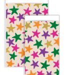 Kadozakje, Medium 12cmx19cm `FUNKY` stars sterrenprint ( per stuk ) kleine formaat op de foto