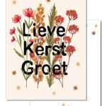 Liefs Karlijn , Kerstkaart A6 `Lieve kerstgroet`