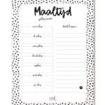 Zoedt, Notitieblok A5 stipjes `Maaltijdplanner`