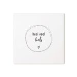 Zoedt, minikaartje vierkant `Heel veel liefs`