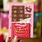 Aniet Illustration, kaart A6 `I love you` chocolade