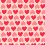 Studio Pippa, A6 kaart `Kleine hartjes print roze en lichtroze `