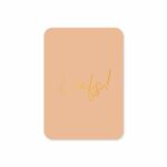 Kaartjes van Maaike , klein kaartje A7 ` Liefs` met gouden letters