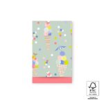 Kadozakje, Medium 12cmx19cm `ijsjes confetti pastel`  ( per stuk )