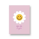 Lots of Lo, A6 ansichtkaart, serie Met Liefde `Ma - de - liefste` bloem