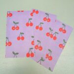 Kadozakje, Medium 12cmx19cm `Cherrie / kersjes` ( per stuk )