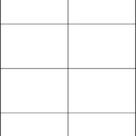 A4 blad met 8 blanco adreslabels wit